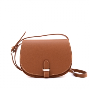 Irina 21-women's italian leather crossbody bag in tan color-sku 2868