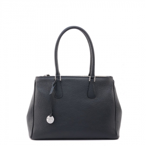 Patrizia 33-italian leather tote bag for women in black color-sku 2790