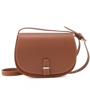 Irina 25-women's italian leather crossbody bag in tan color-sku 2869