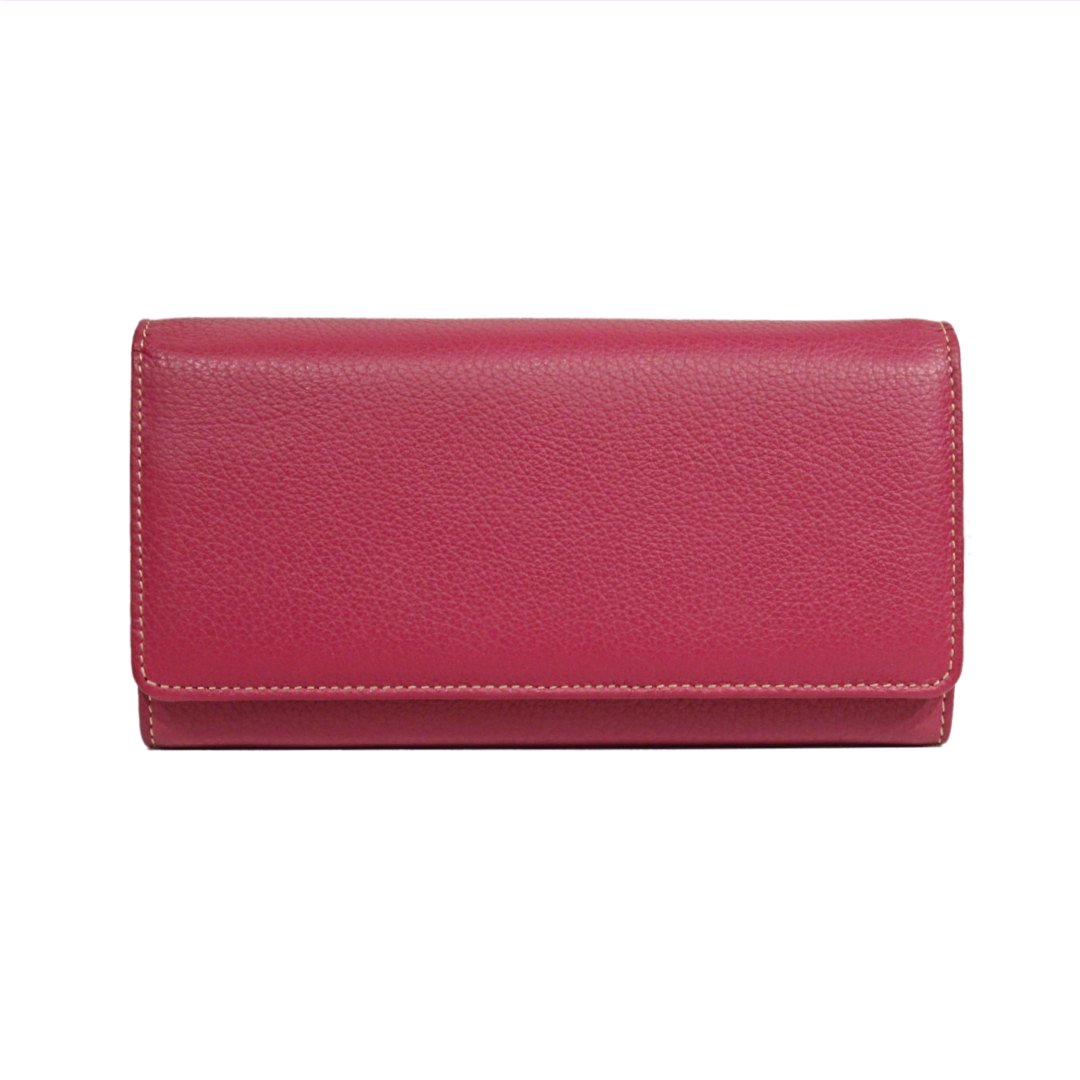 Cangurione Genuine Leather Womens Wallet with Snap Closure and Coin Pocket  Burgundy » Anitolia