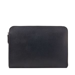 leather document holder in black color - Quirino